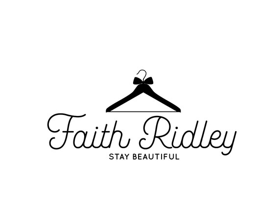 Premade Logo Design Hanger Logo Clothes Boutique Fashion Logo Simple Logo Signature Logo Kids Boutique Logo Baby Boutique Logo Children Logo