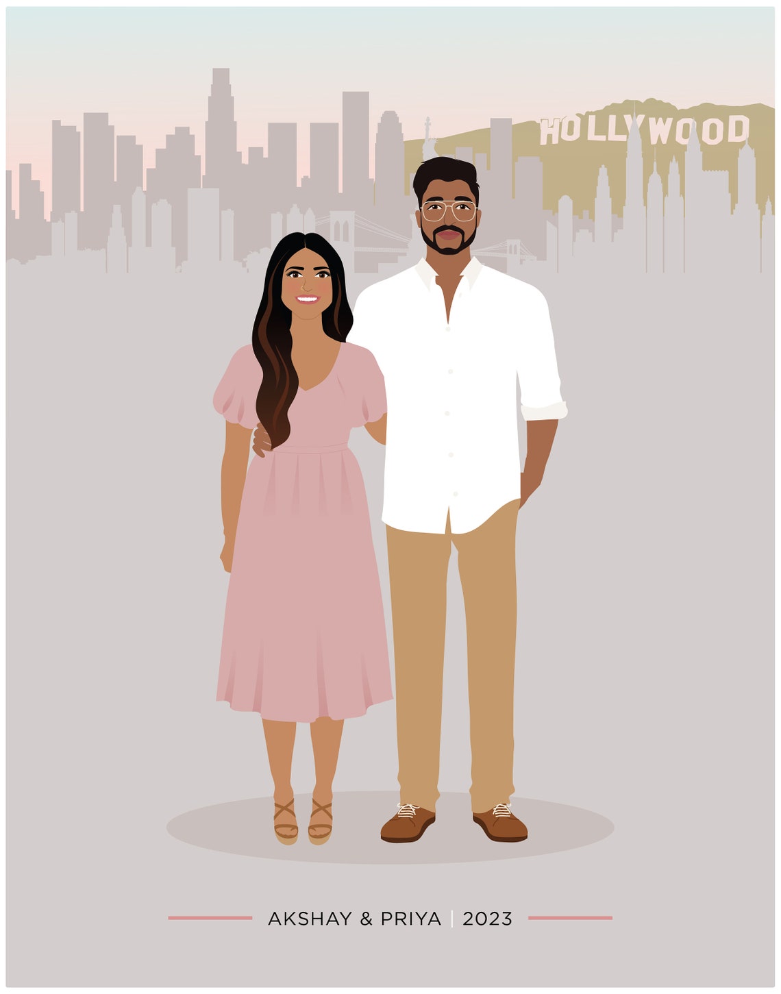 Custom Portrait, Personalized Art Print - Image 4