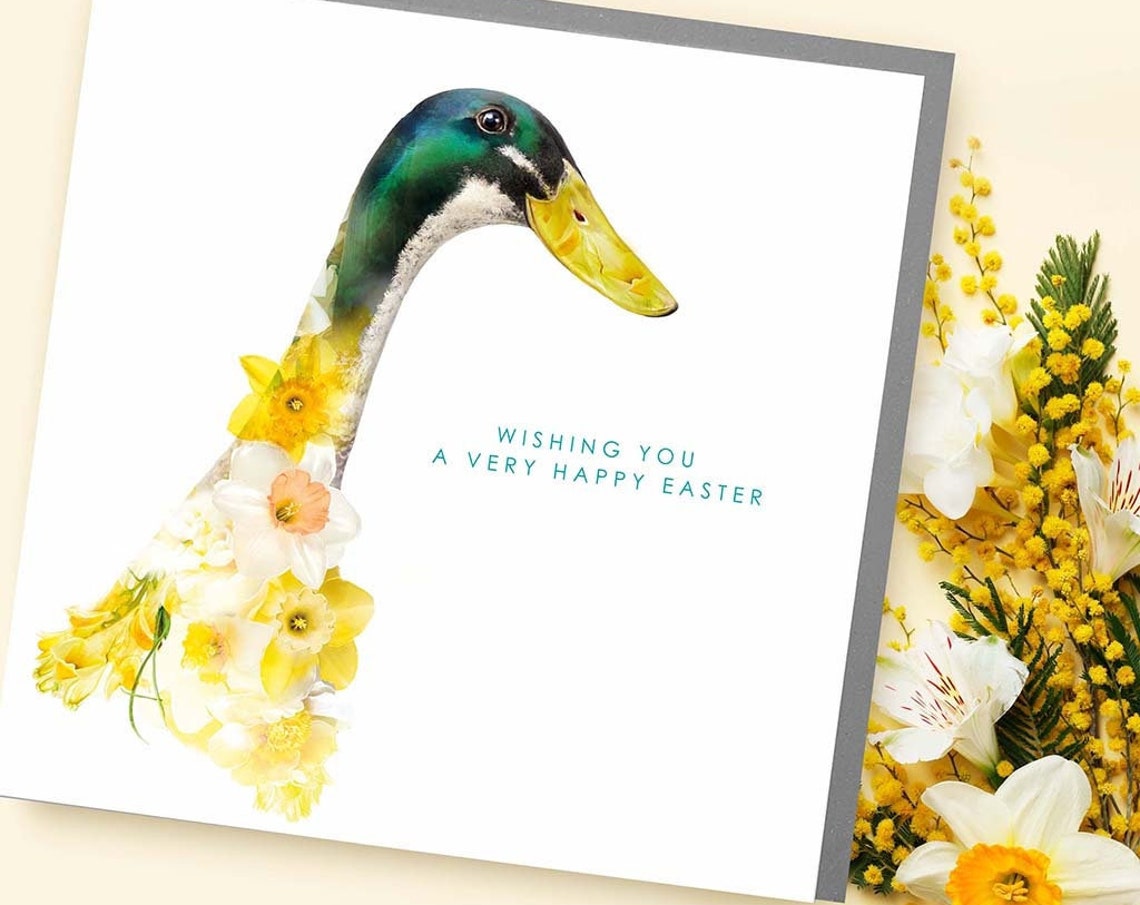 Happy Easter Duck Card