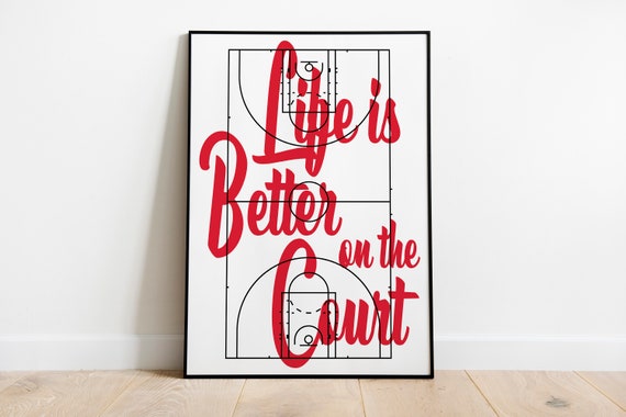 Wall Art For Basketball Fan Print Gift Sports Kids Room Sport Poster Trendy Posters