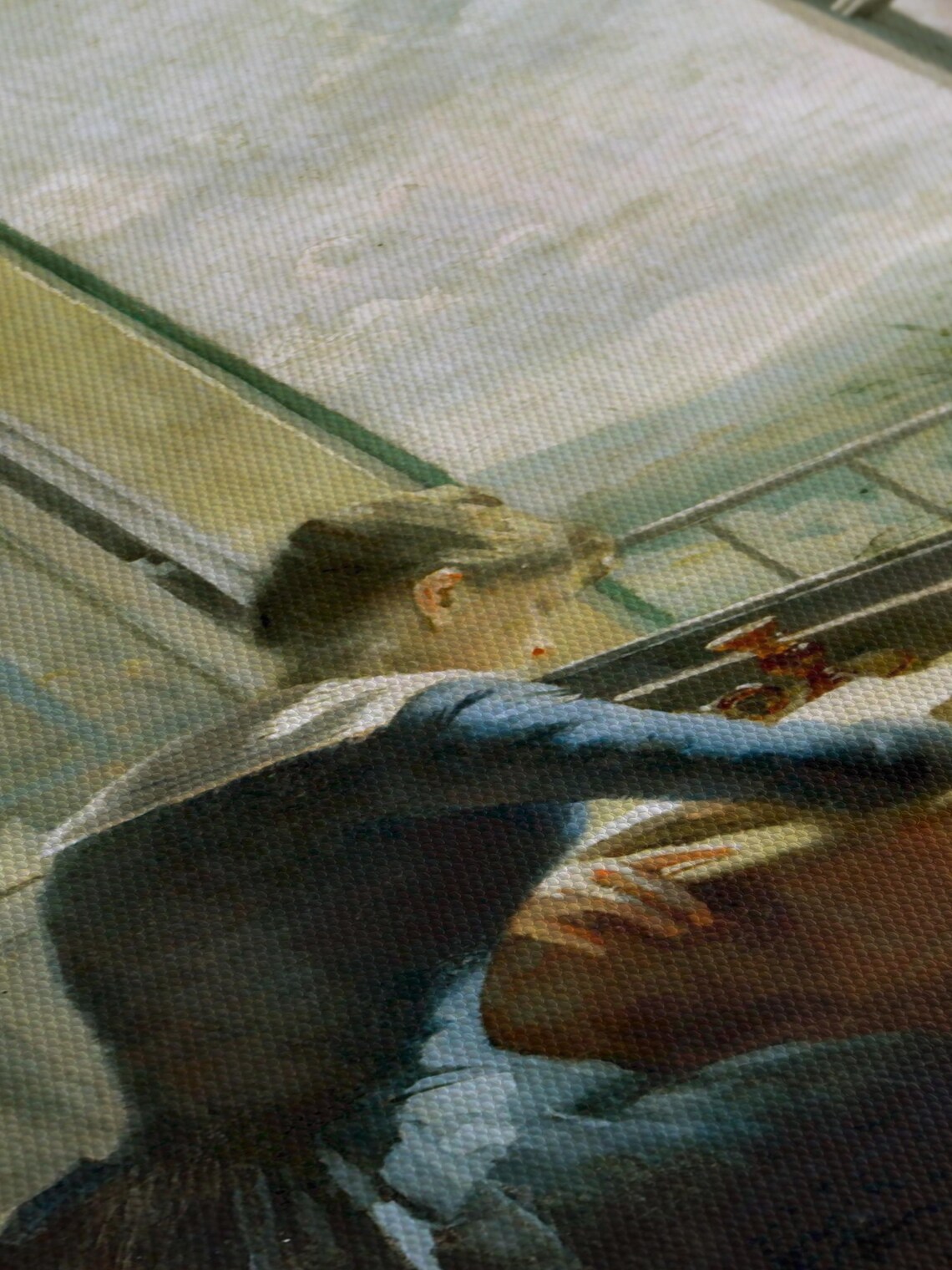 Woman Reading By Sunlit Window Classic Interior Oil Painting Reproduction Poster - Image 4