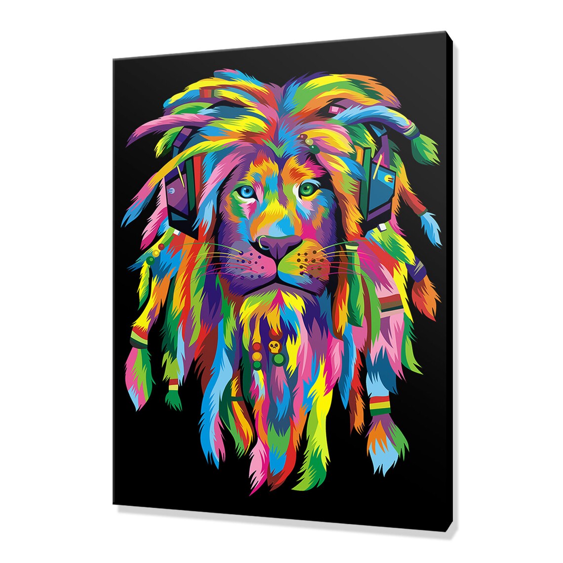 Lion Custom Art Print, Wildlife Home Wall Decor