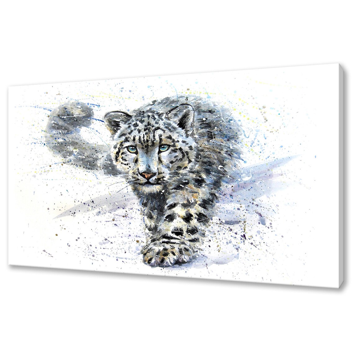 Snow Leopard Art Print, Custom Made Animal Print
