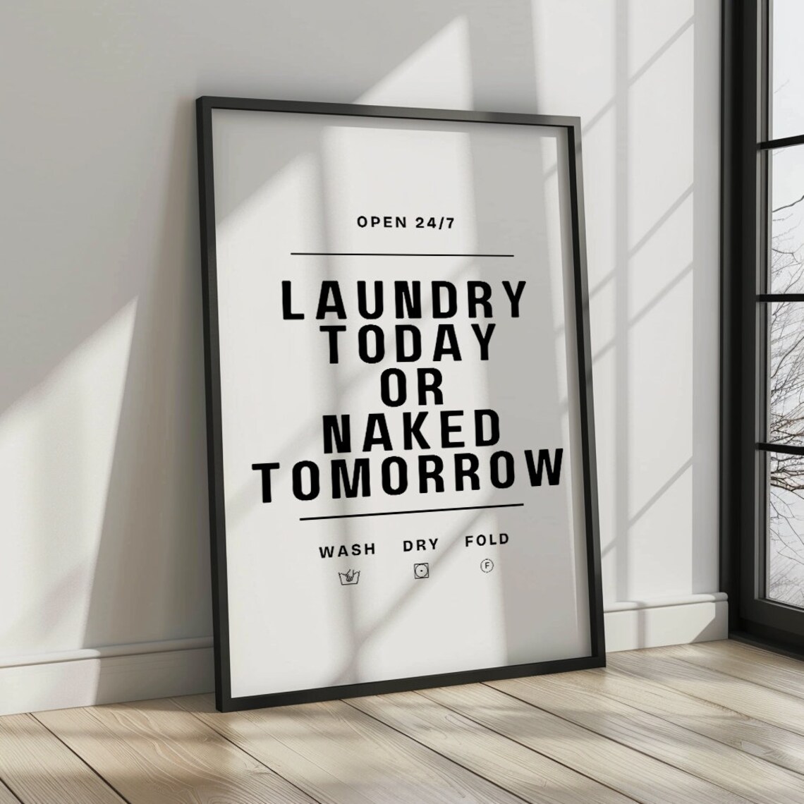 Laundry Room Funny Wall Art Poster, Housewarming Gift - Image 3