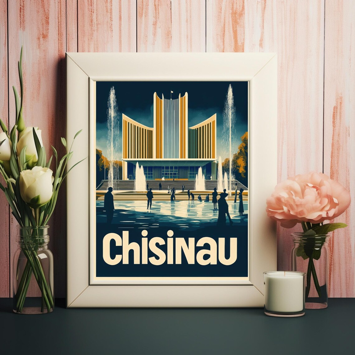 Chiinu Retro Inspired Modernist Architecture Poster
