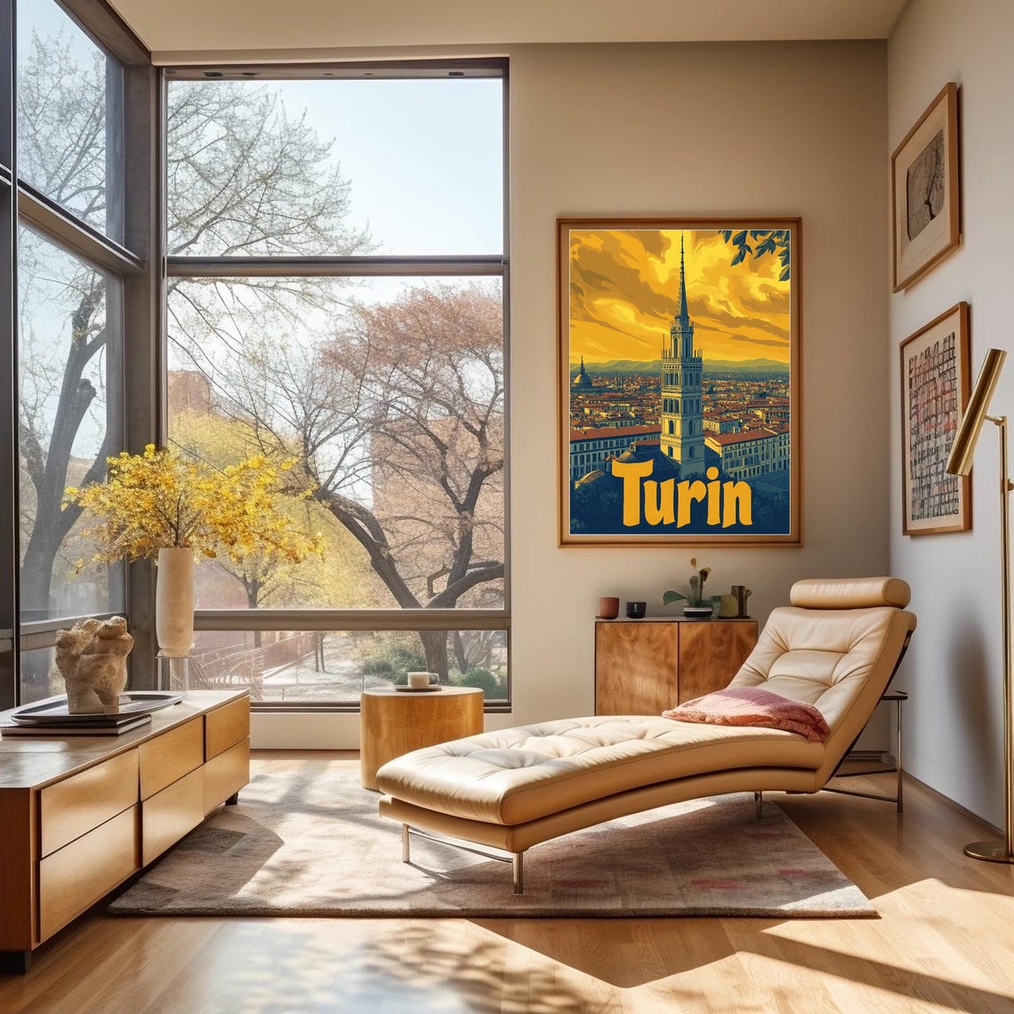 Vibrant Turin Cityscape With Mole Antonelliana Tower Bold Art Print For Instant - Image 3