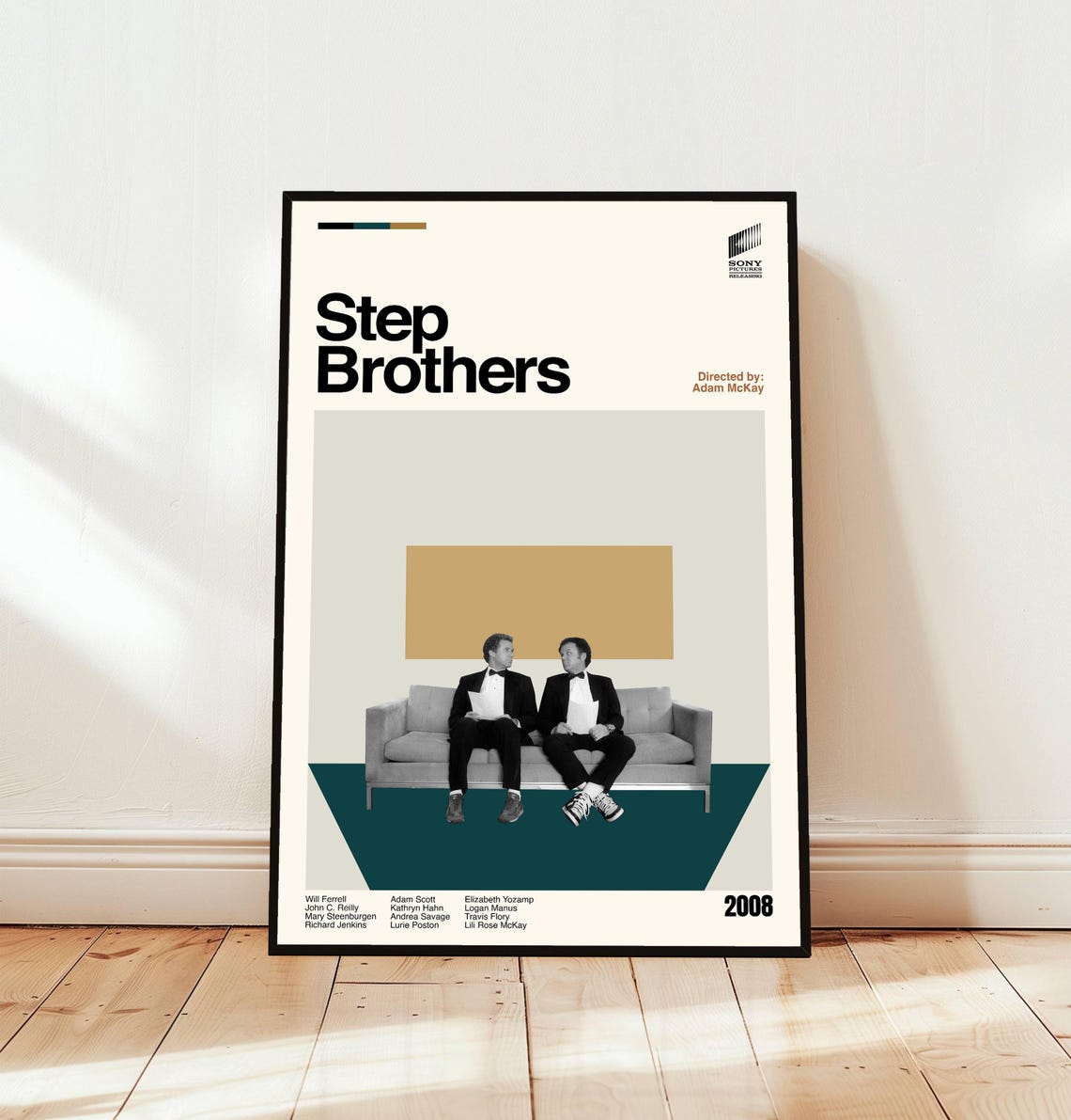 Step Brothers 2008 Minimalist Movie Poster Adam McKay Comedy Art