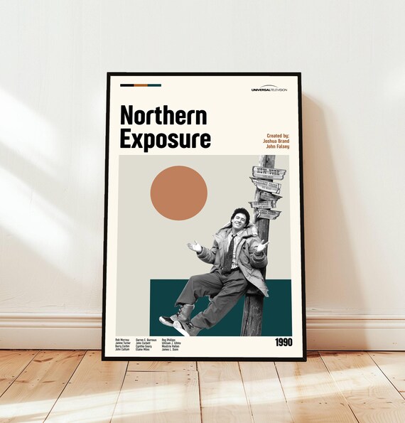 Northern Exposure 1990 Rob Morrow Minimalist Series Art Movie Poster