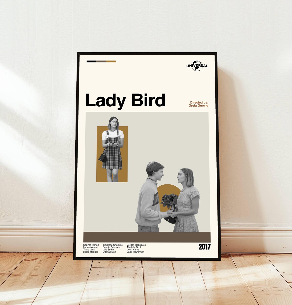 Lady Bird 2017 Minimalist Movie Poster Greta Gerwig Drama Fan Art