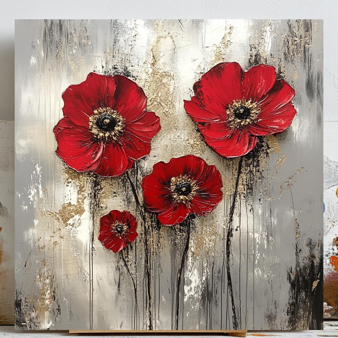 Floral Wall Art, Modern Flower Painting