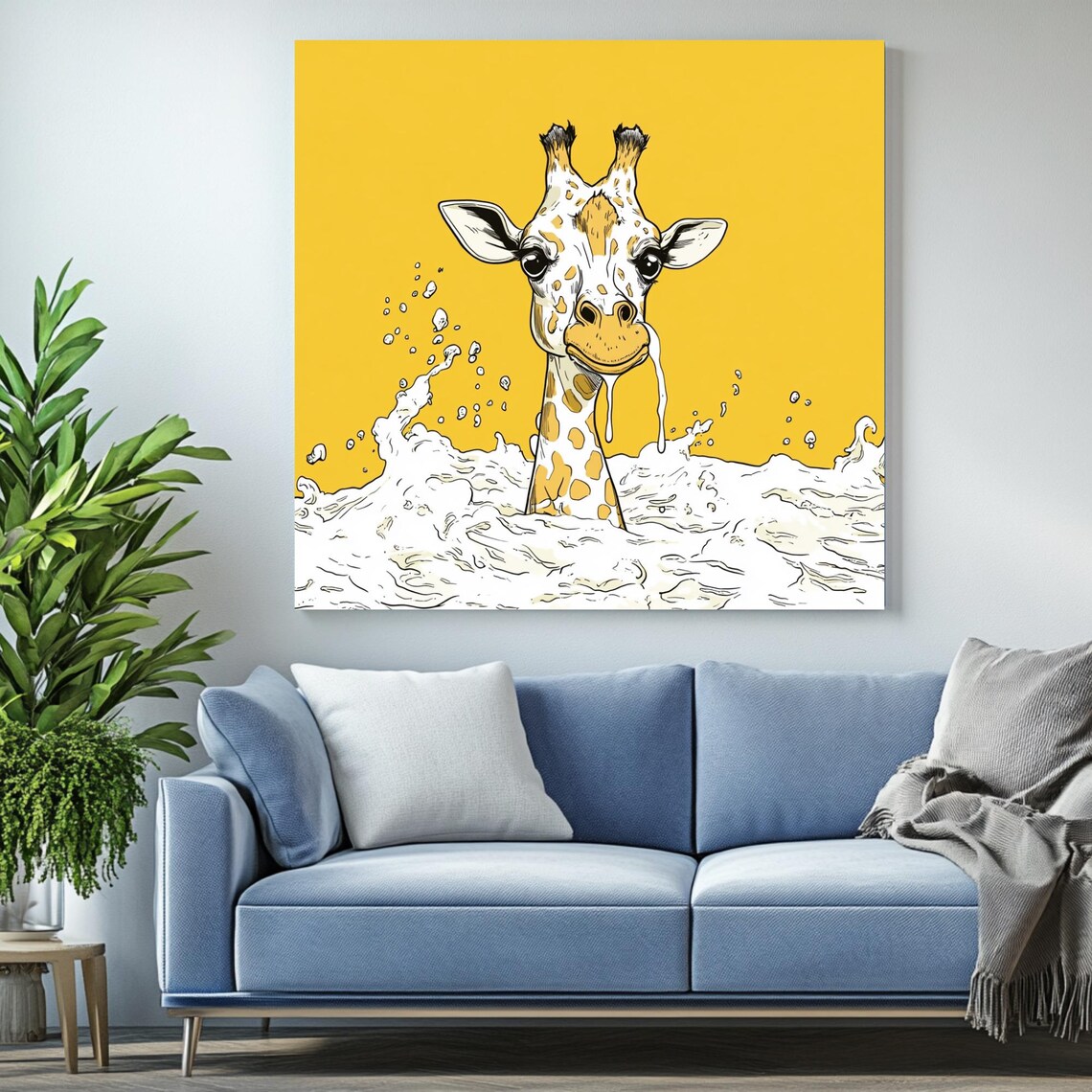 Giraffe Wall Art, Modern Animal Decor - Image 2