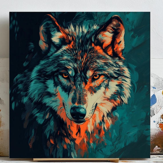 Wolf Home Decor, Animal Wall Art