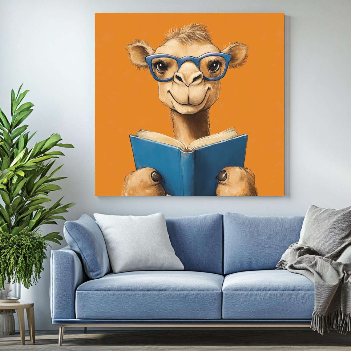 Camel With Glasses Poster, Funny Library Decor - Image 2