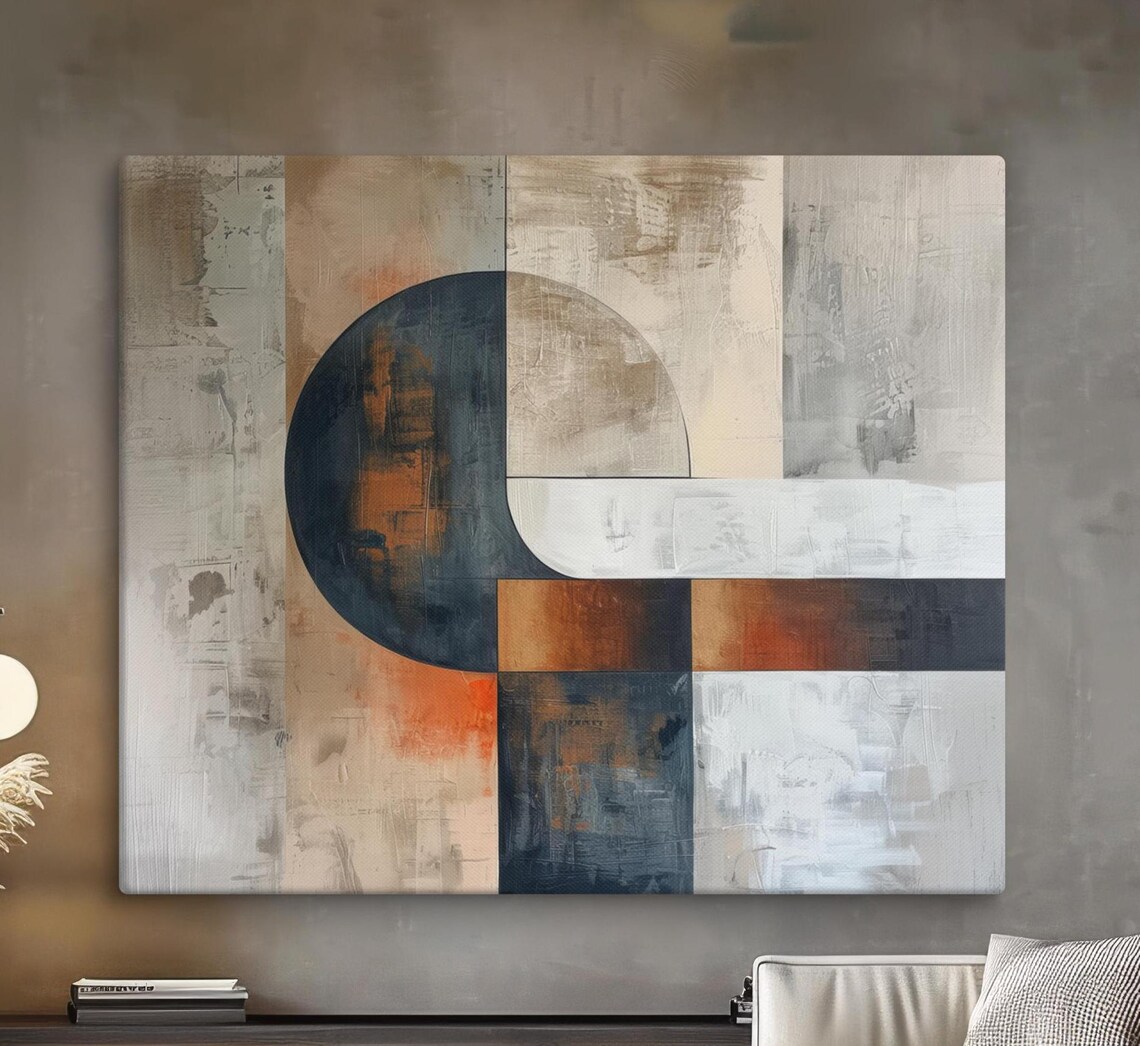 Contemporary Geometric Abstract Art Print