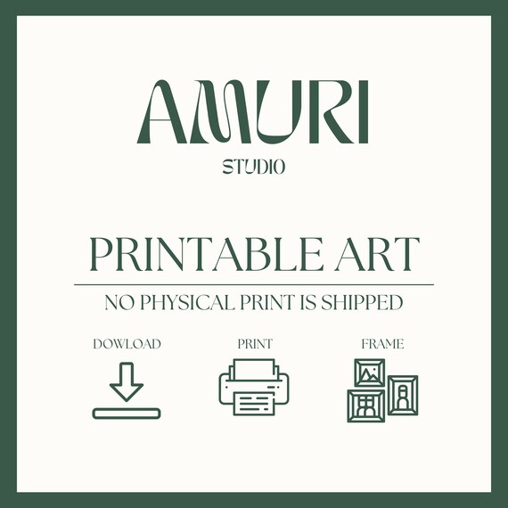 Printable Art Download How It Works Digital File Info Card Print