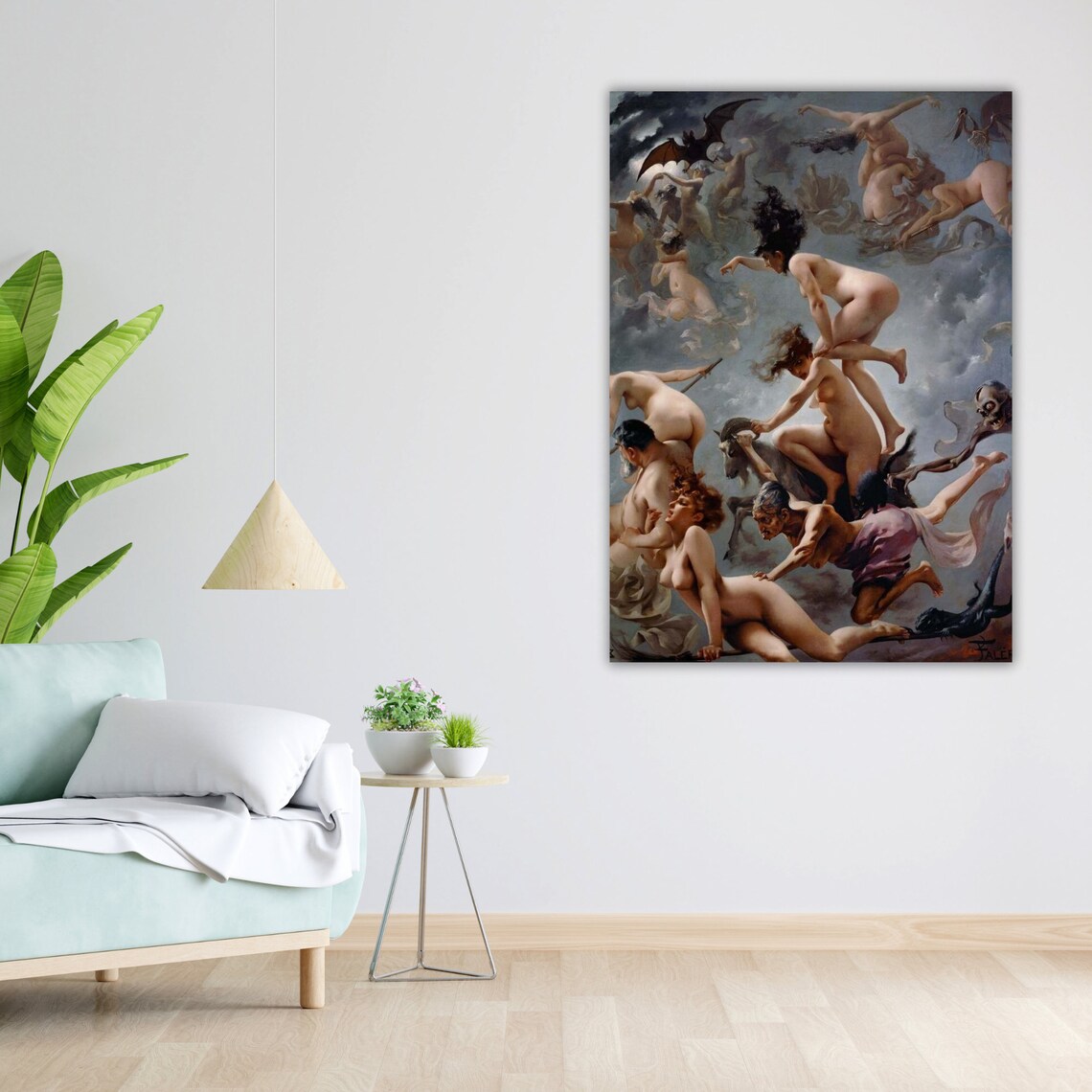 Witches Sabbath Luis Ricardo Falero Classic Painting Dark Fantasy Poster - Image 5