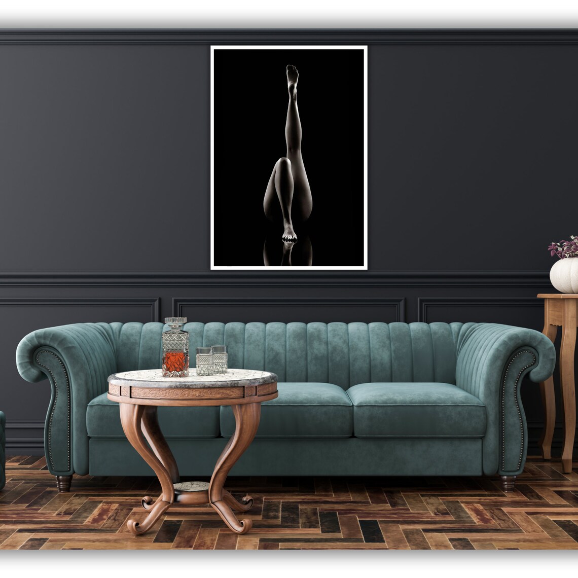 Sensuous Allure Abstract Contemporary Art Print - Image 2