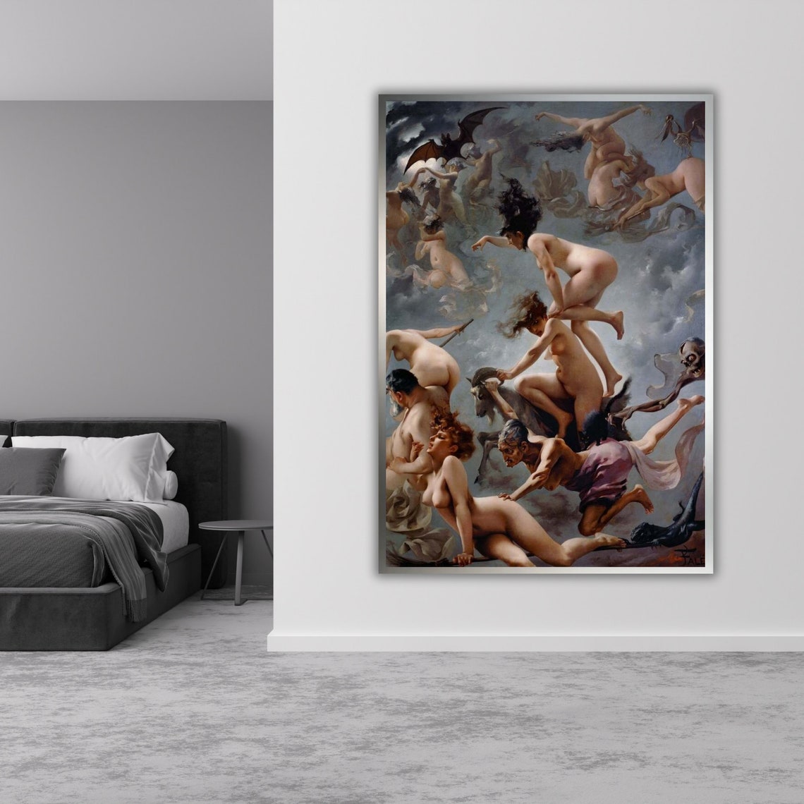 Luis Ricardo Falero Witches Sabbath Framed Print Modern Home Decor Renaissance Art Large Wall Art - Image 4