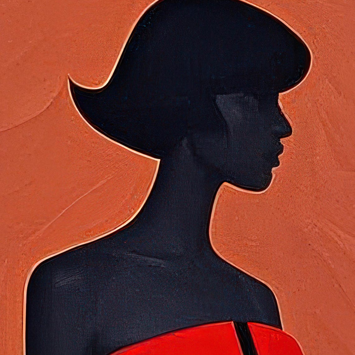 Color Block Dress Silhouette, Modern Geometric Art Print - Image 6