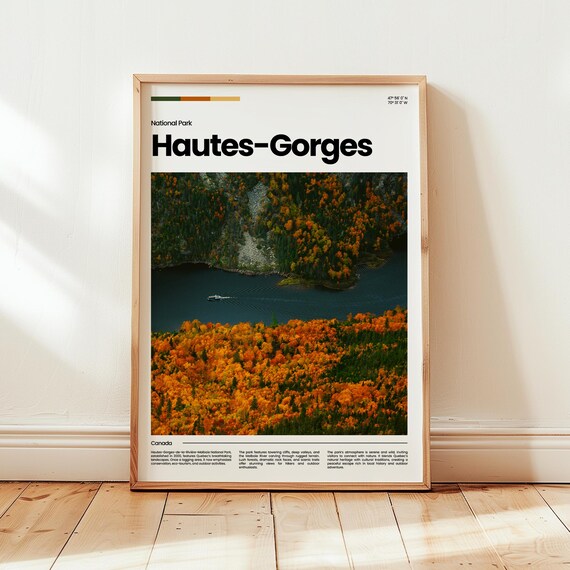 Hautesgorges Poster Print Photo Canada Travel Gift