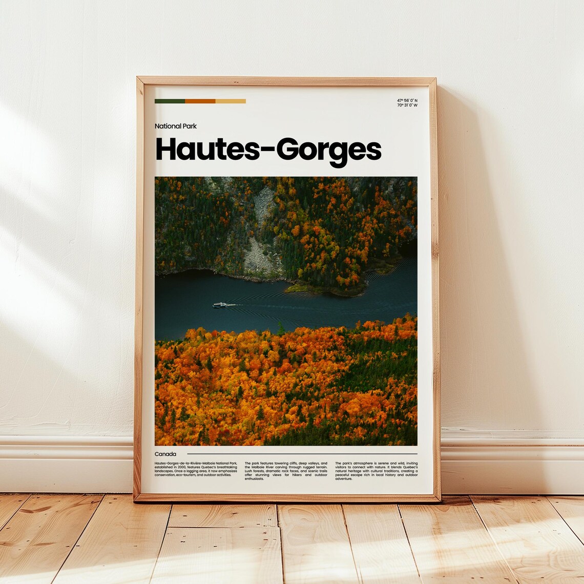 Hautesgorges Poster Print Photo Canada Travel Gift