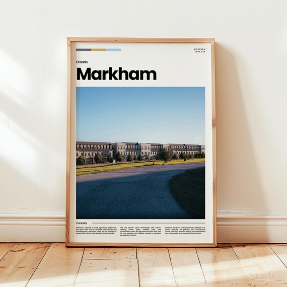 Markham Poster Print Photo Wall Art Canada Travel Gift