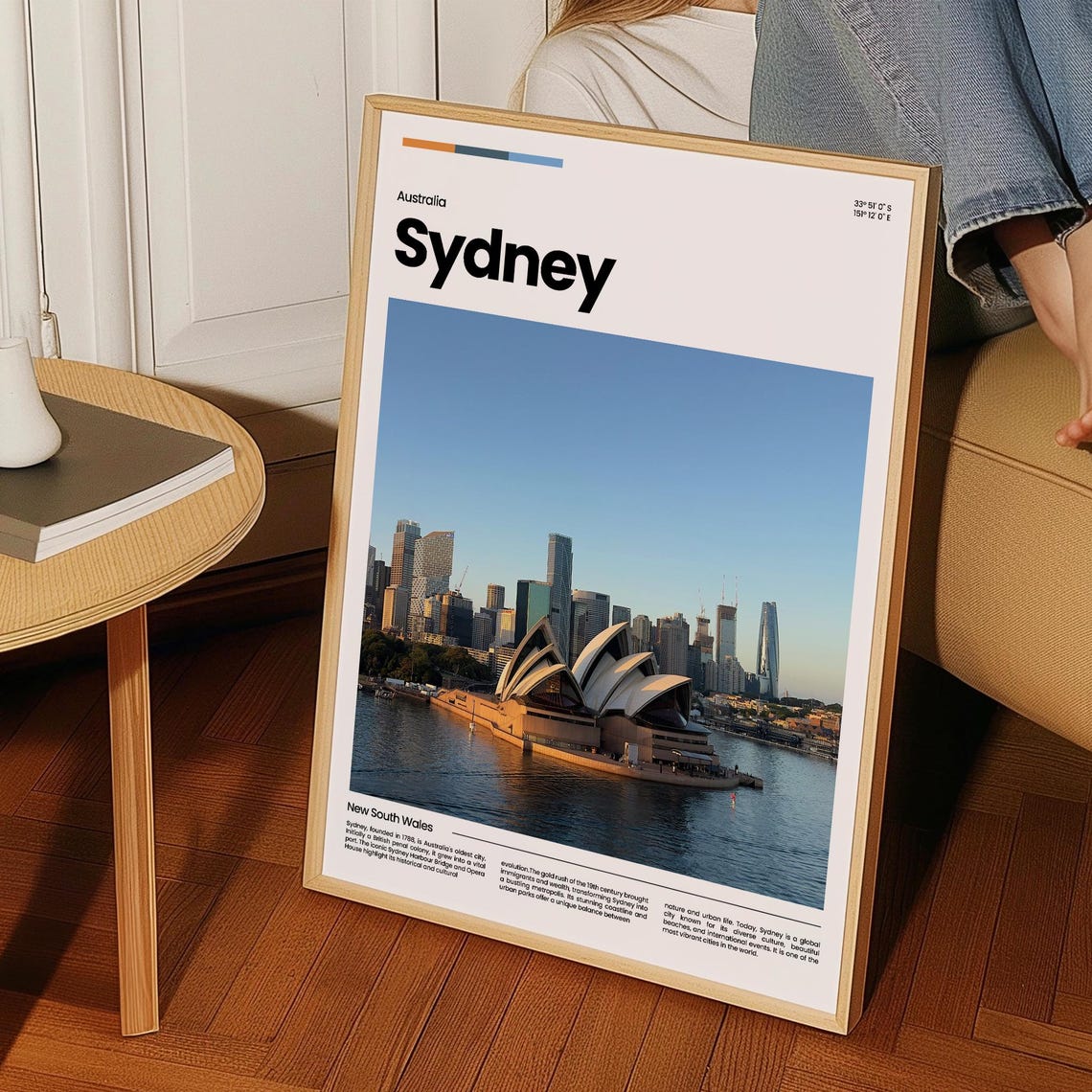 Sydney Australia Opera House Harbour Skyline Travel Art Poster - Image 3