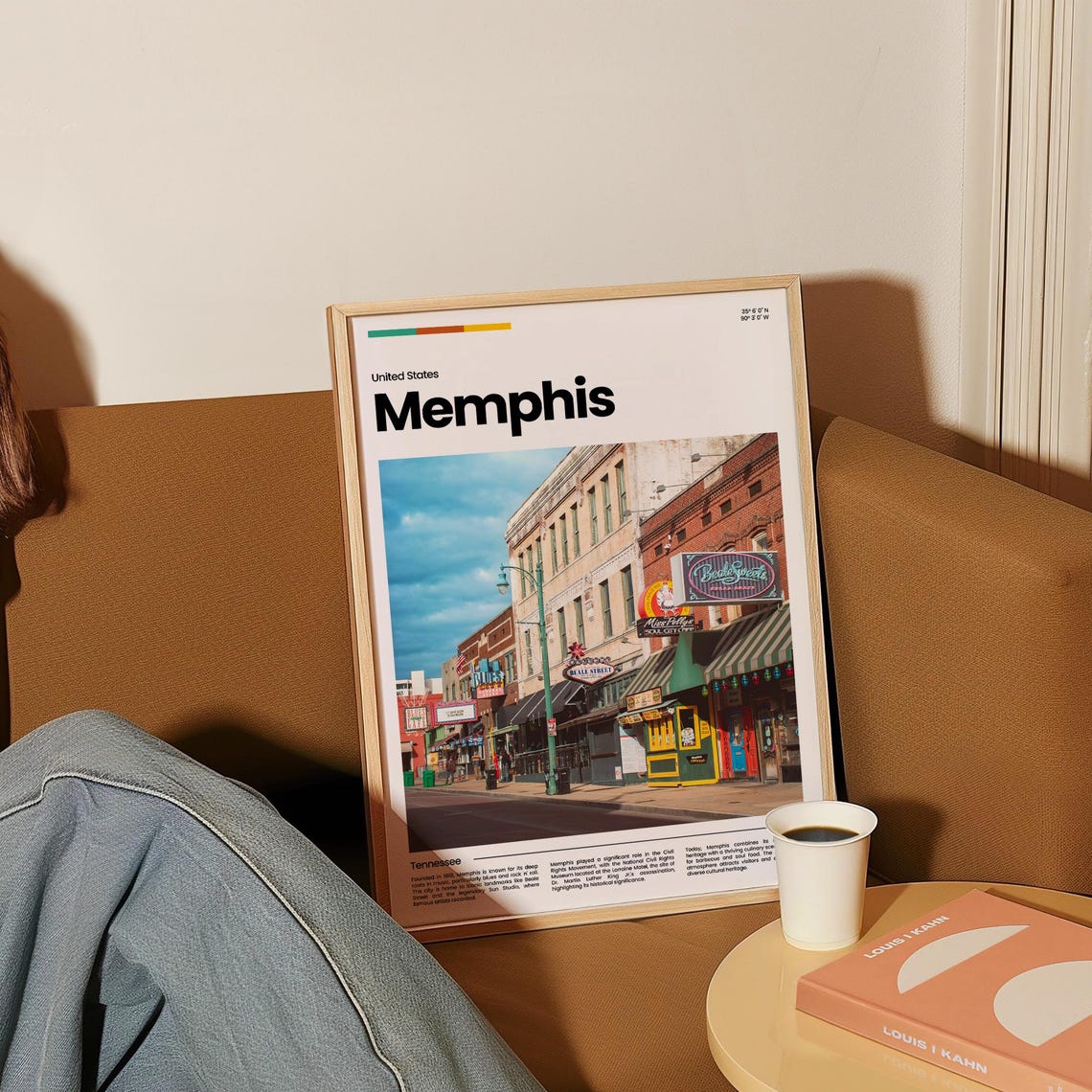 Memphis Travel Poster Memphis Poster Memphis Photo Poster Memphis Art Print Memphis Art Usa Poster Usa Travel Poster Travel Gift - Image 4
