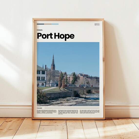Port Hope Poster Print Photo Wall Art Canada Travel Gift