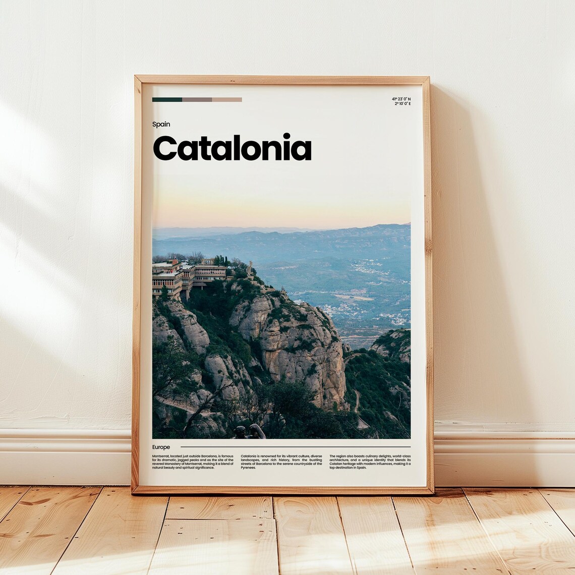 Catalonia Poster Print Photo Spain Travel Gift