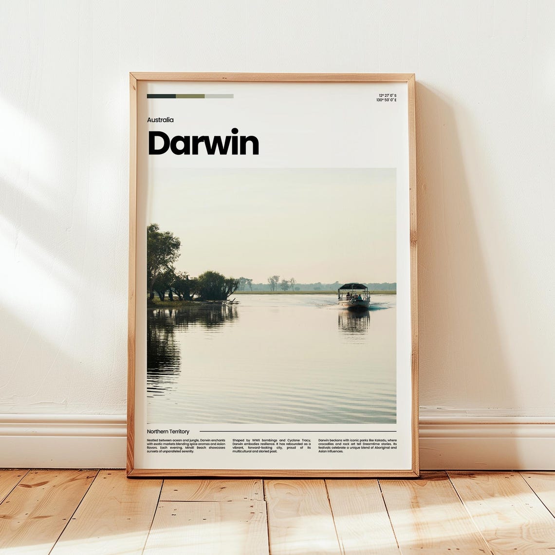 Darwin Travel Poster, Australia Gift