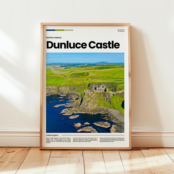 Duneluce Castle Poster Print Photo Ireland Northern Travel Gift