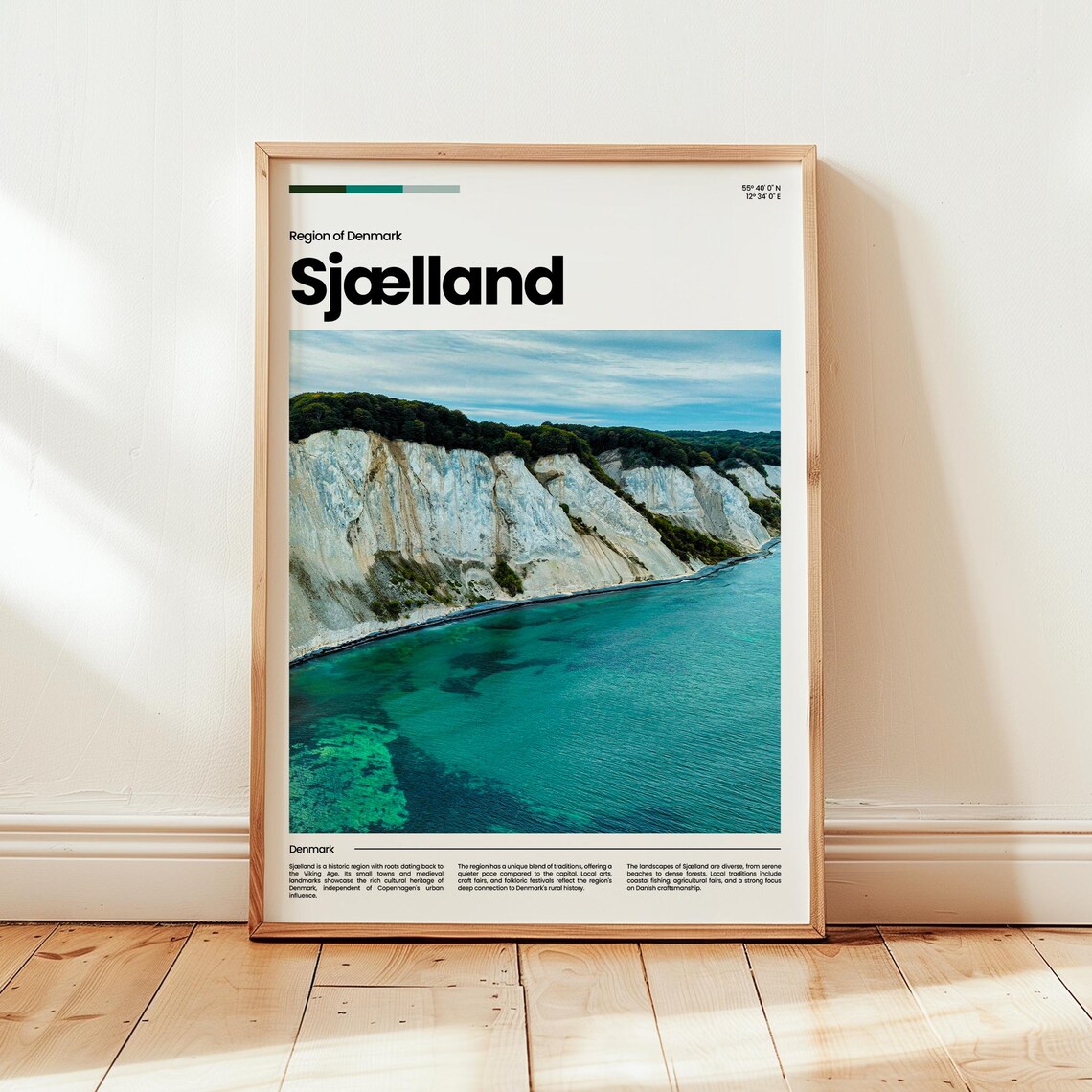 Sjaelland Poster Print Photo Wall Art Denmark Travel Gift