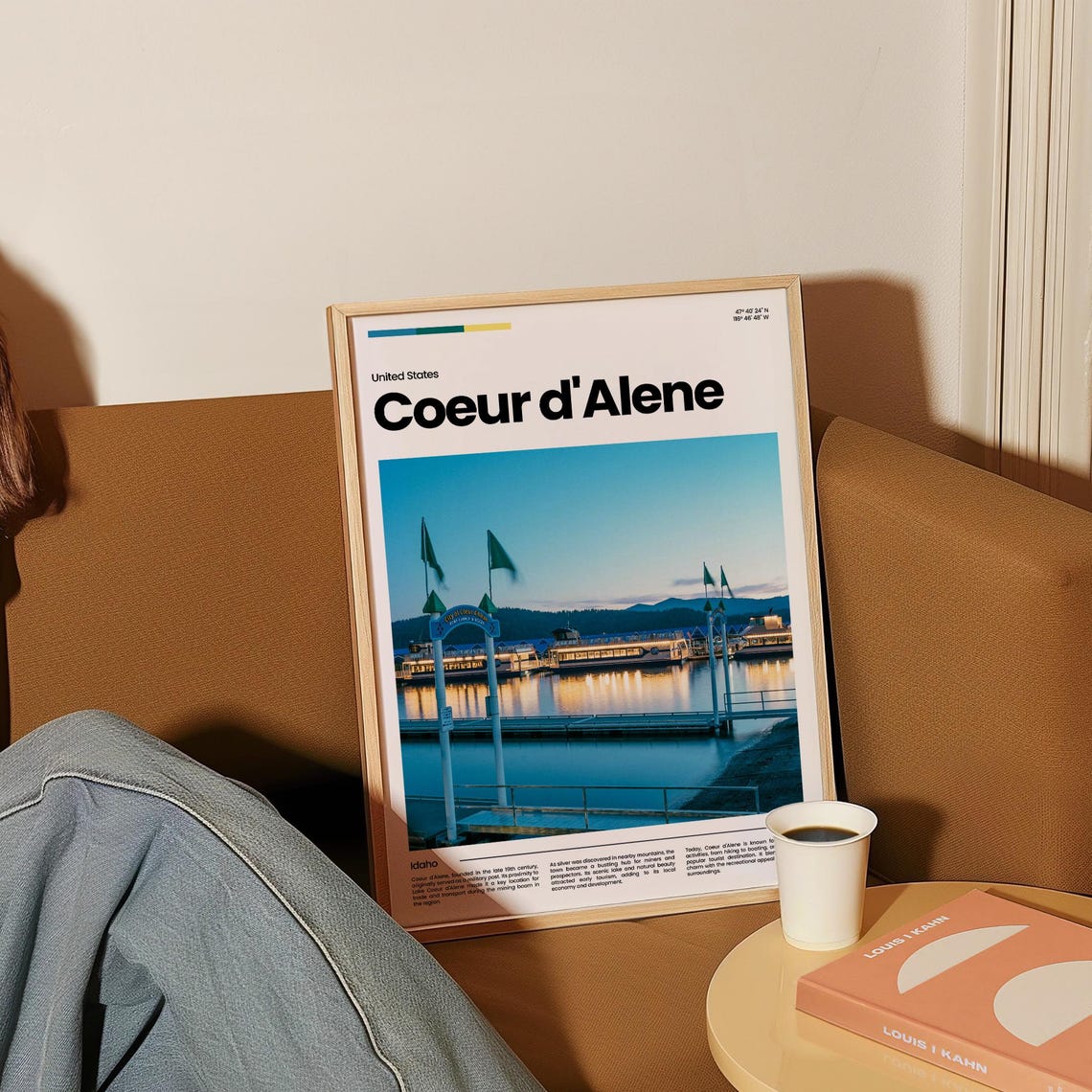 Coeur Dalene Travel Poster Coeur Dalene Poster Coeur Dalene Photo Poster Coeur Dalene Art Print Usa Poster Travel Gift - Image 4