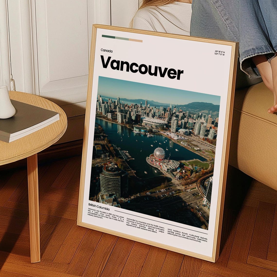 Vancouver Travel Poster Vancouver Poster Vancouver Photo Poster Vancouver Art Print Canada Poster Canada Travel Poster Travel Gift - Image 3