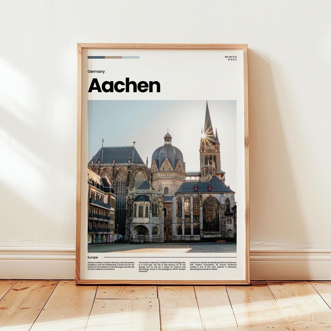 Aachen Poster Print Photo Wall Art Germany Travel Gift