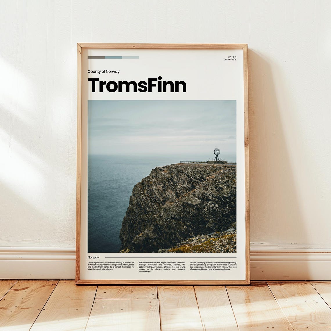 Troms Og Finnmark Poster Print Photowall Art Norway Travel Gift
