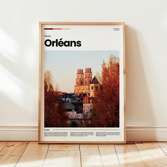 Orlans Poster Print Photo Wall Art France Travel Gift