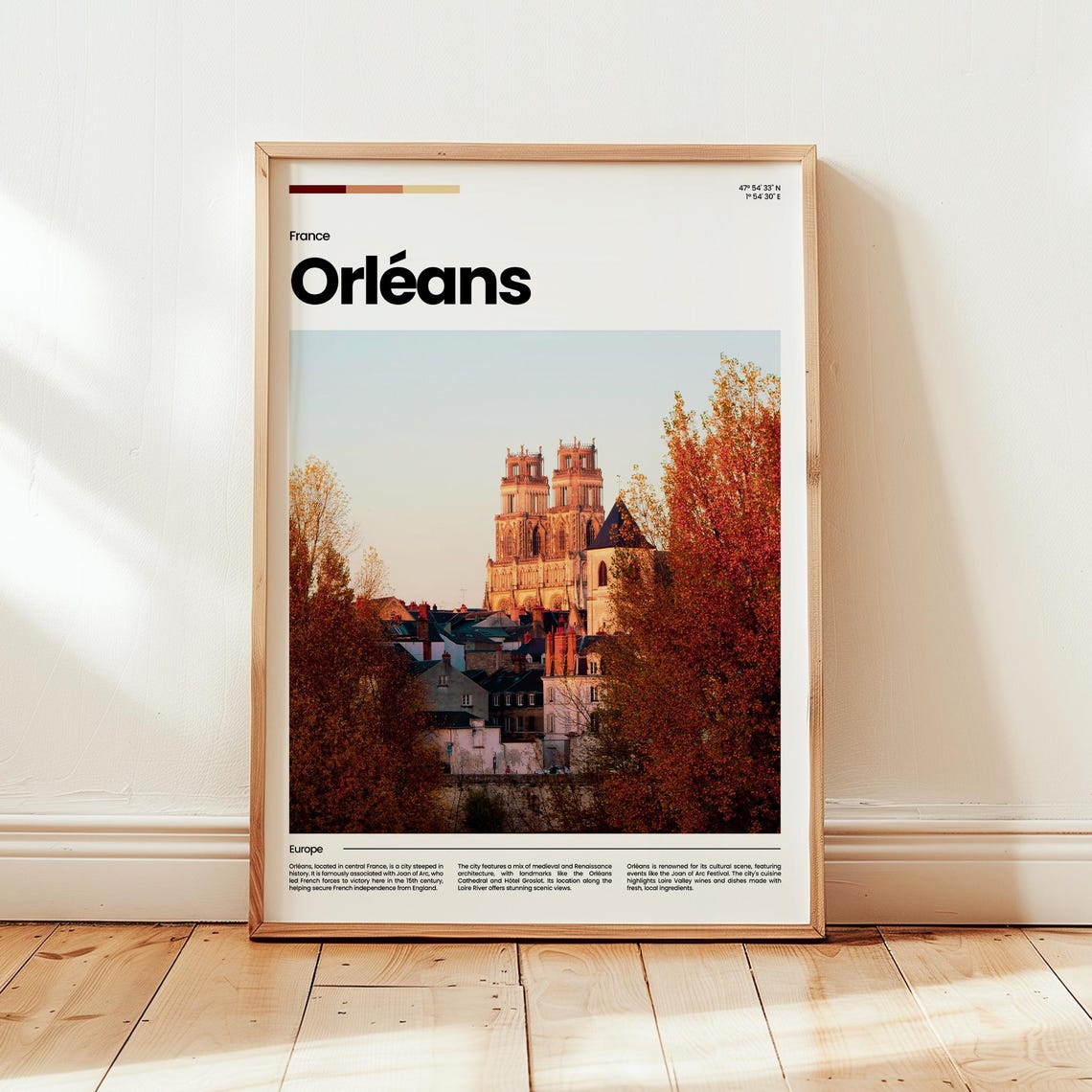 Orlans Poster Print Photo Wall Art France Travel Gift