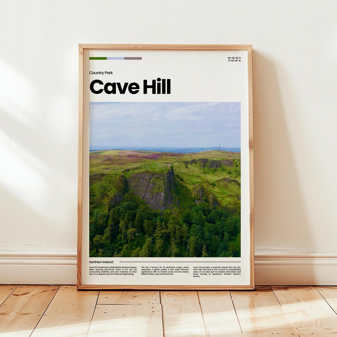 Cave Hill Poster Print Photo Northern Ireland Travel Gift