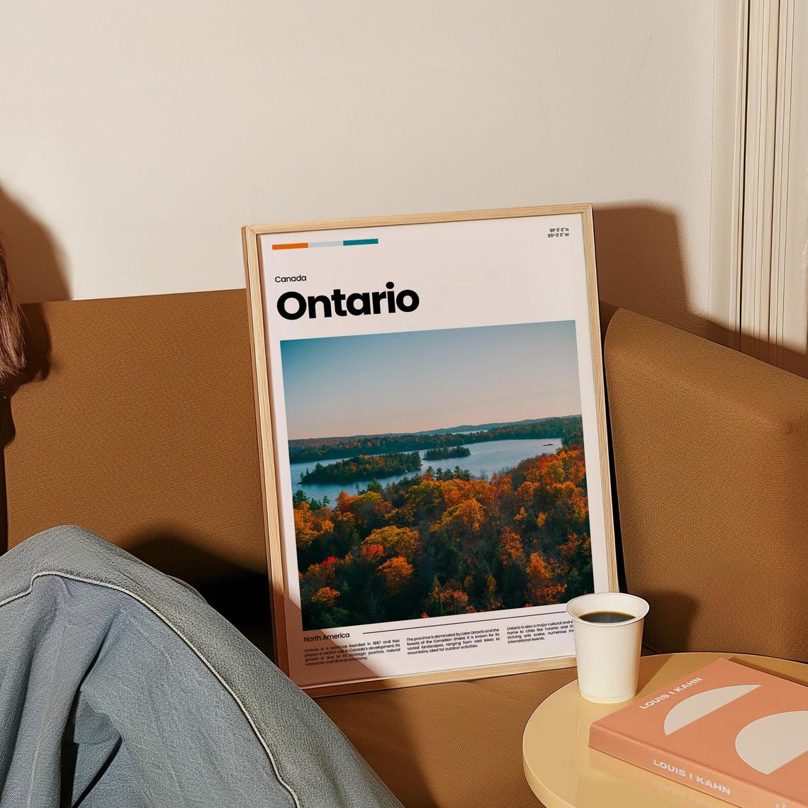 Ontario Canada Autumn Forest Lake Fall Foliage Colors Scenic Poster - Image 4