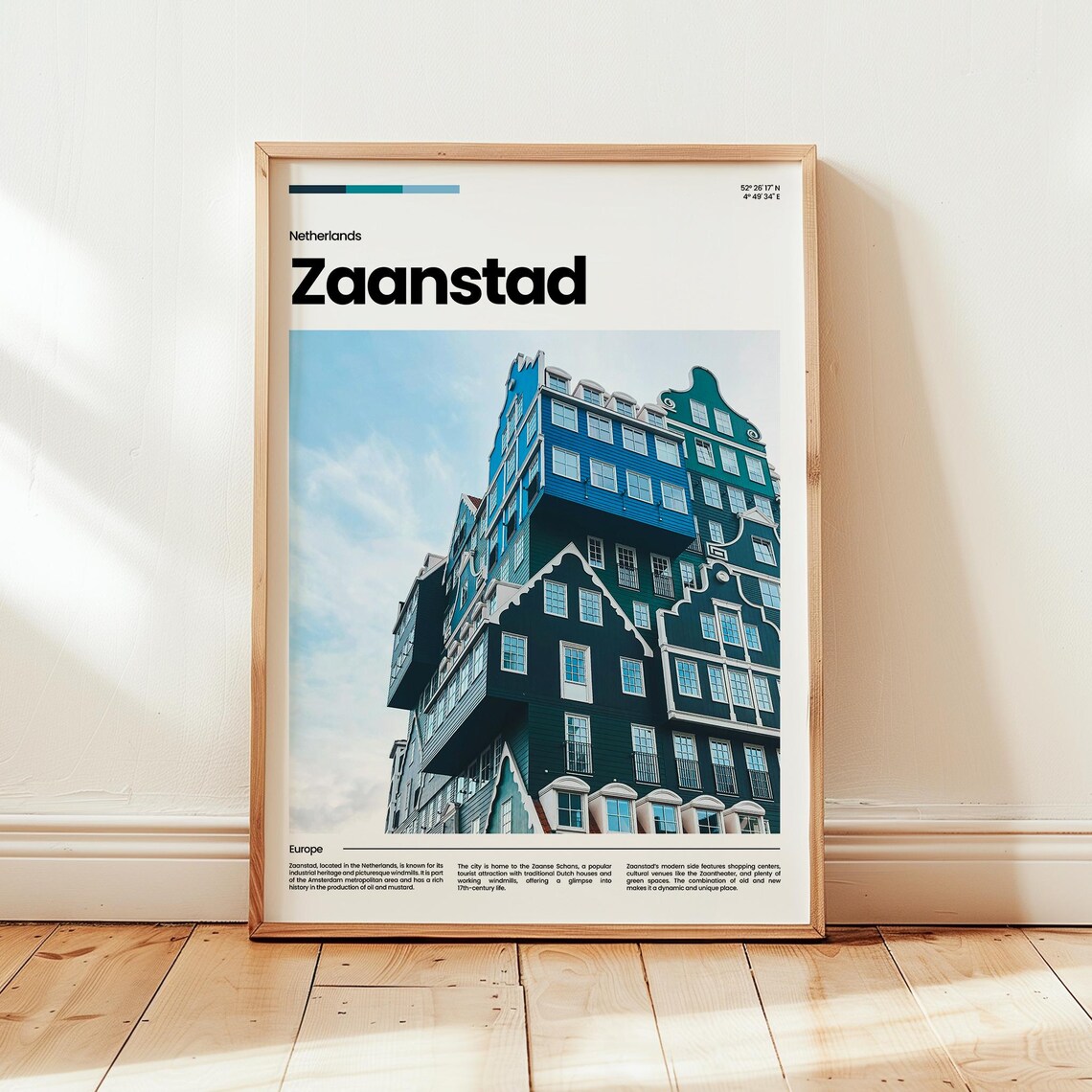 Zaanstad Poster Print Photo Wall Art Netherlands Travel Gift