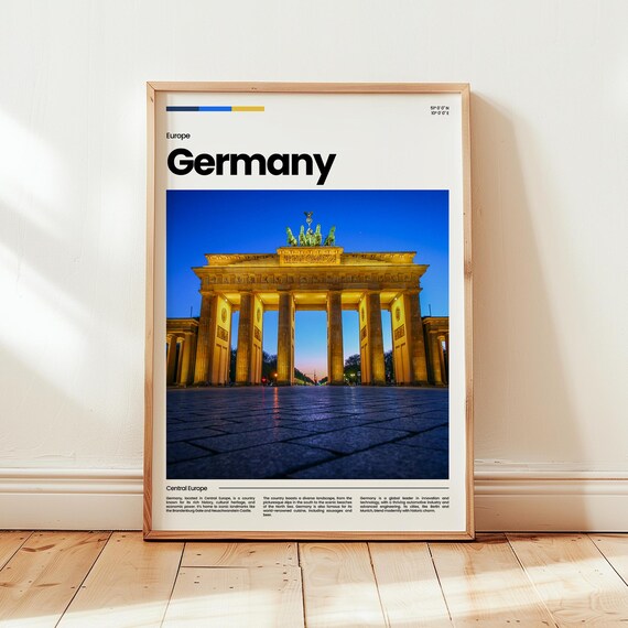 Germany Poster Print Photo Wall Art Europe Travel Gift