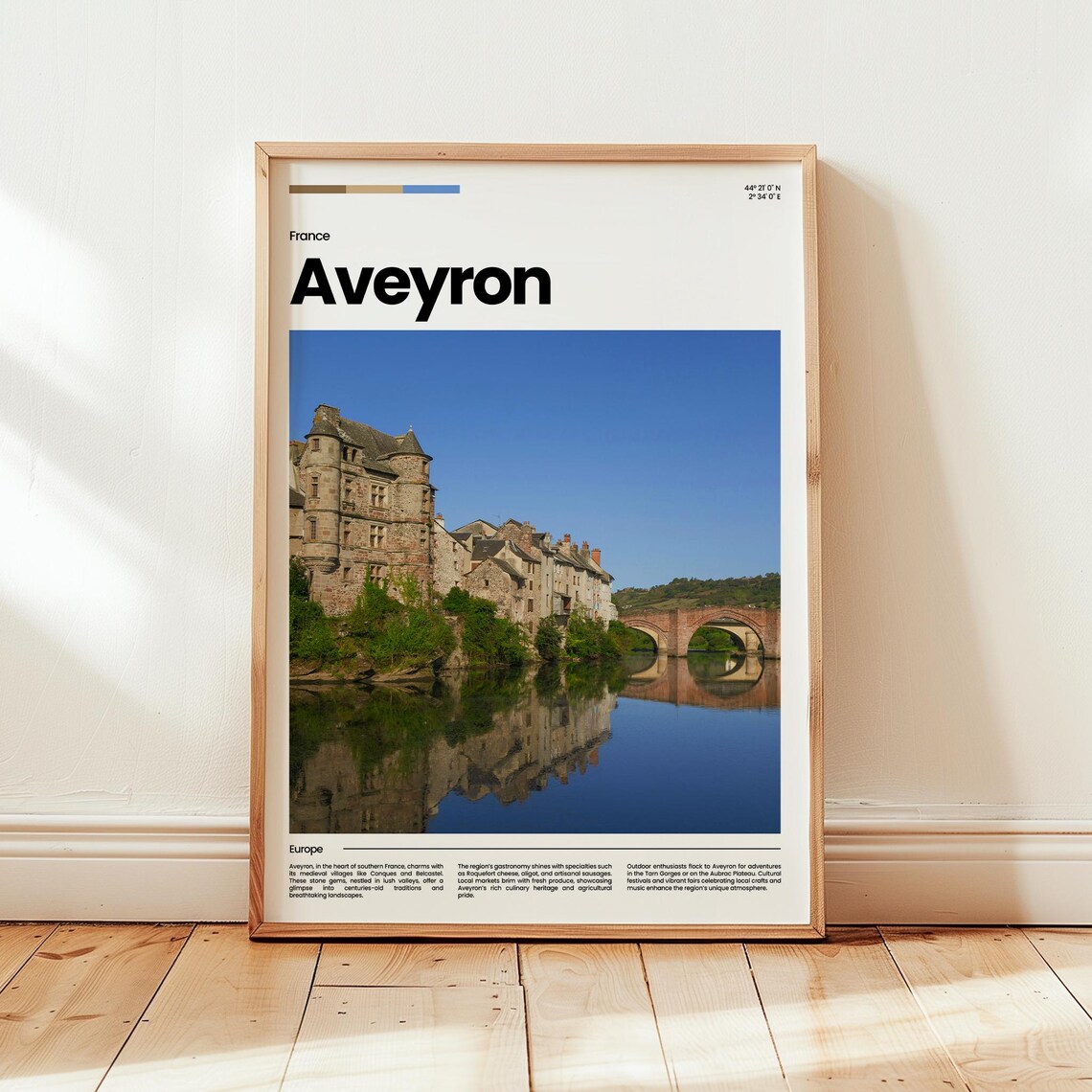 Aveyron Poster Print Photo Wall Art France Travel Gift