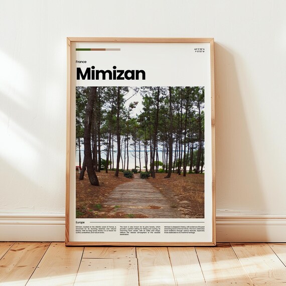 Mimizan Poster Print Photo Wall Art France Travel Gift