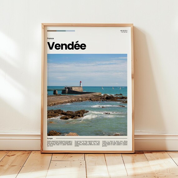 Vende Poster Print Photo Wall Art France Travel Gift