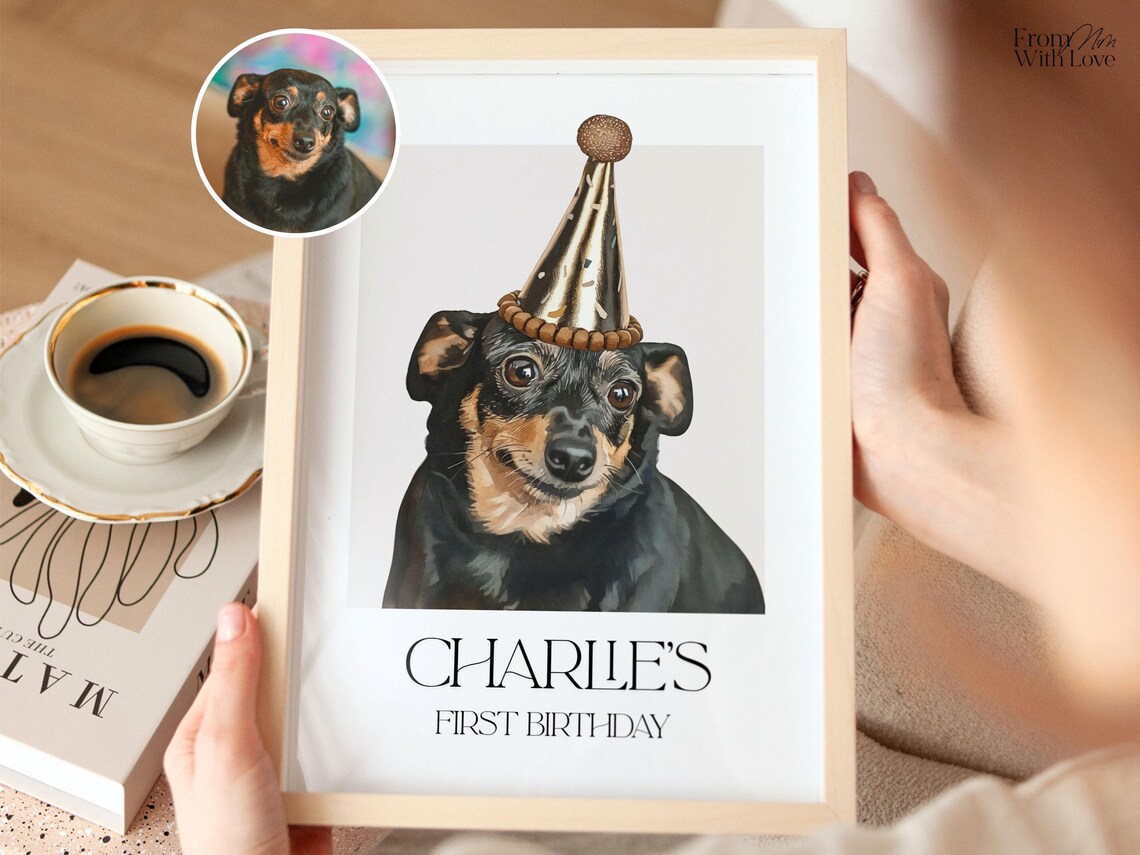 Custom Pet Portrait for Dog Owners and Cat Parents