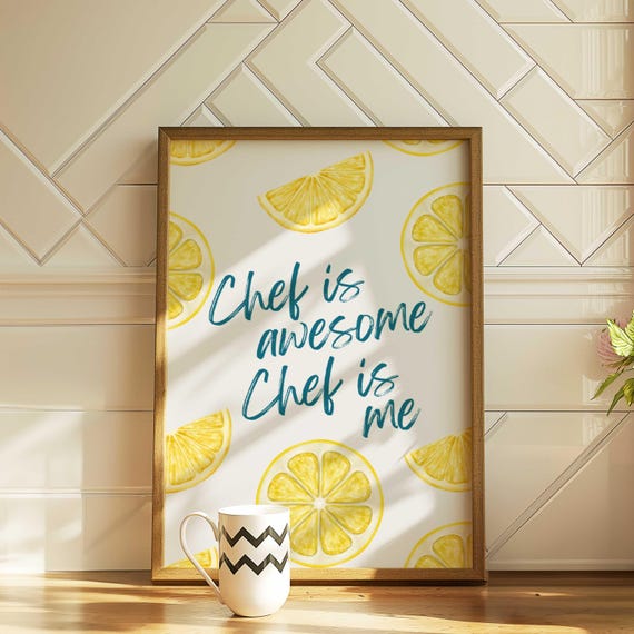 Lemons Poster Print, Kitchen Decor