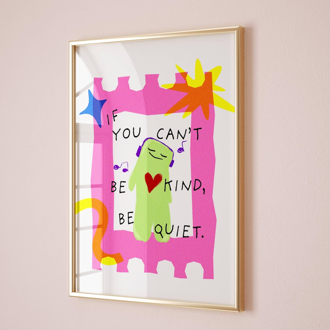 Dopamine Decor Positive Quotes Art Print