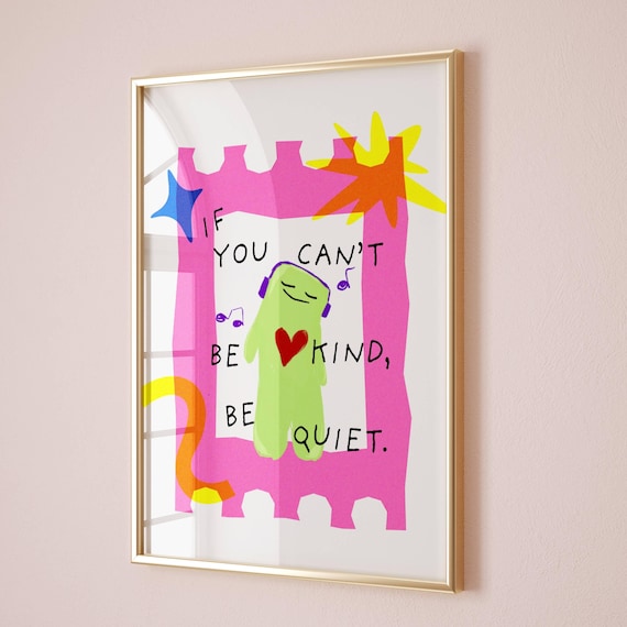 Dopamine Decor Positive Quotes Art Print